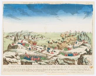 View of the French Descent Towards the Island of Terre Neuve ( Vue de la descente des François à l'Isle de Terre Neuve)