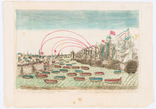 Havana: Vue de la prise des forts et ville de Havane par les Angloise in 1762