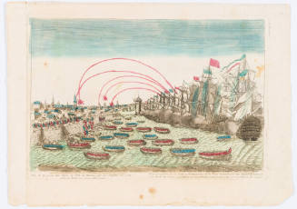 Havana: Vue de la prise des forts et ville de Havane par les Angloise in 1762