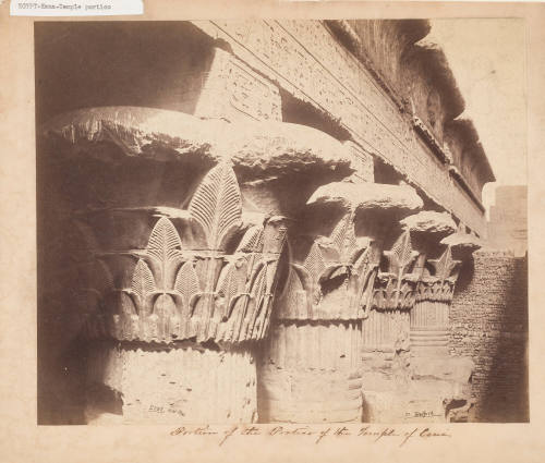 Esne. Portion of the Portico of the Temple of Esné