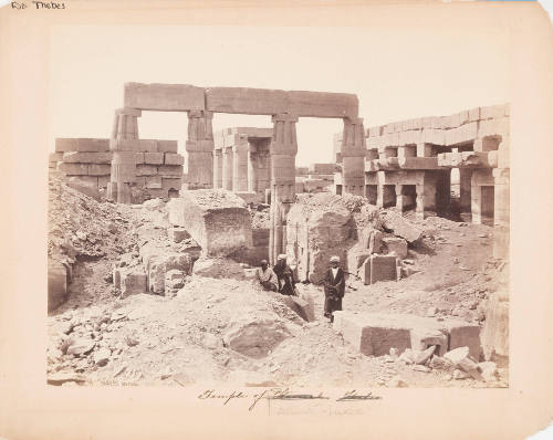 Thebes. Ruins of the Temple of Karnak