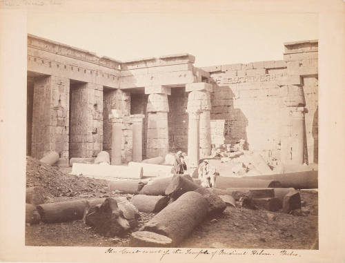 Thebes. Great Court of the Temple of Medeénet Haboo, Enclosing the Ruins of the Christian Church