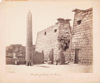 Thebes. Propylon of the Temple of Luxor, with the Obelisk