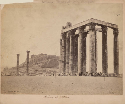 Athens. The Acropolis with the Temple of Jupiter in the Foreground