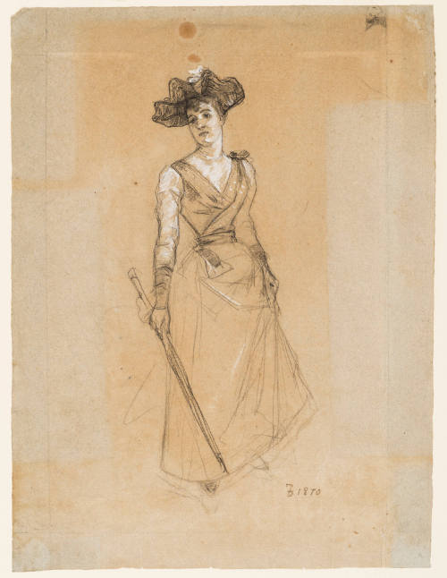Full-Length Sketch of Woman