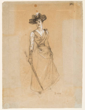 Full-Length Sketch of Woman