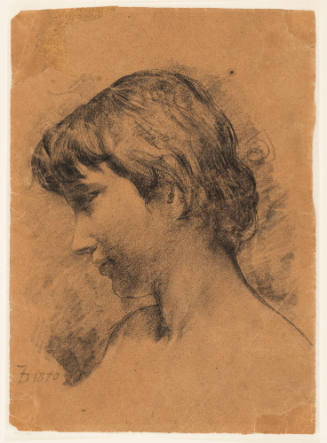 Head of a Young Girl, Left Profile View