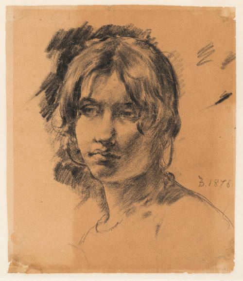 Head of a Young Girl, Front View