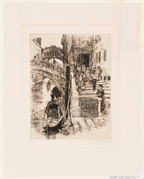 The Bridge of Sighs (Second Plate)