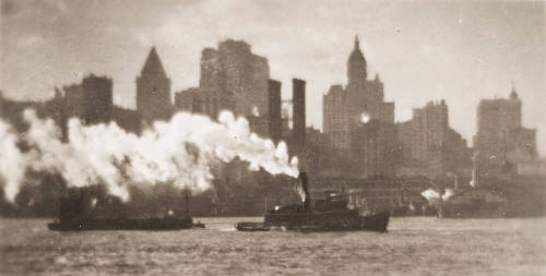 Tug and New York Skyline