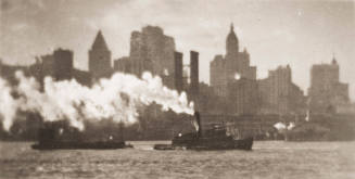 Tug and New York Skyline