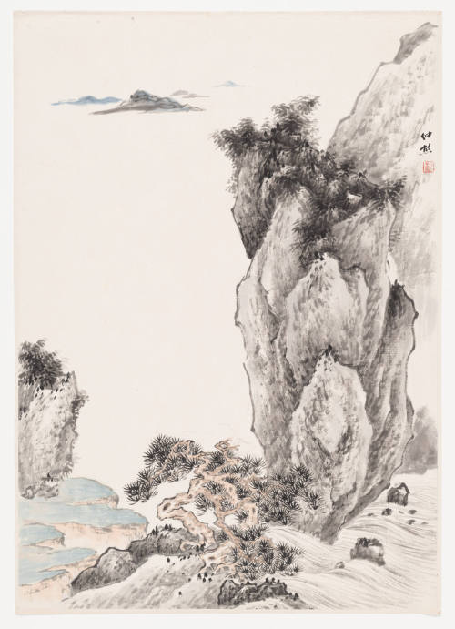 Landscape with Tall Cliff