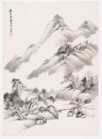 Landscape in Yuan Painting Style