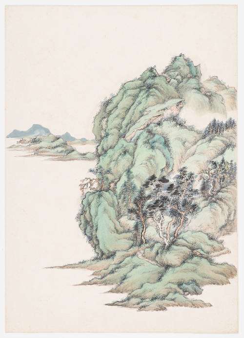 Blue and Green Landscape