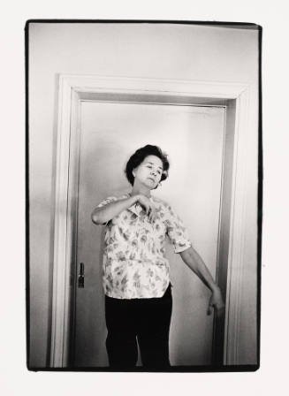 My Mother, Posing in Living Room Door, Arlington, Virginia