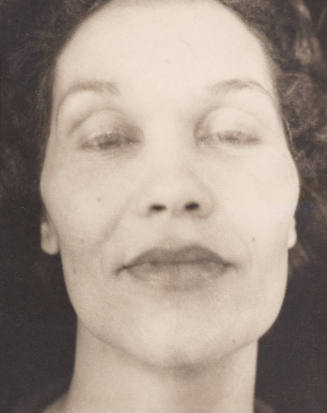 Evelyn Milligan with Eyes Closed, Yellow Springs, Ohio