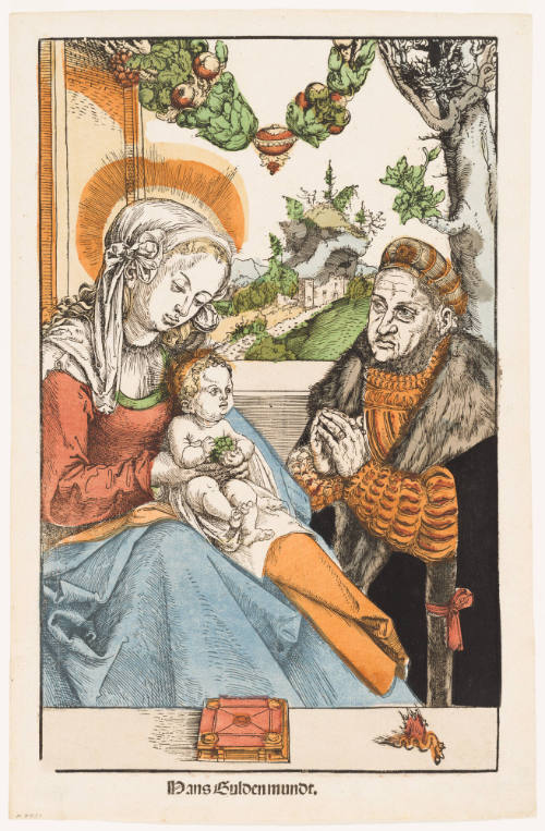 Frederick the Wise in Prayer before the Madonna and Child