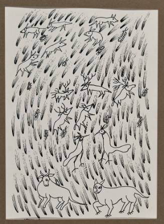 Untitled (Animals, Birds, and Insects in the Grass)