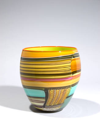 Aunt Fran's Blanket Basket, 2024, Dan Friday (Lummi, b. 1975), glass, Museum Purchase: Gift of …