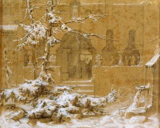 Cloister Court in the Snow