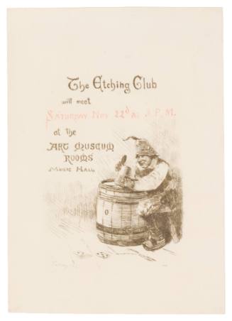 Invitation to Etching Club