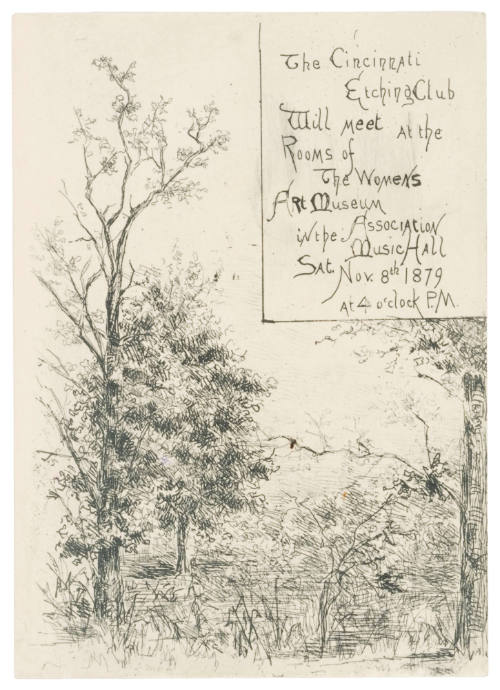 Invitation to Cincinnati Etching Club