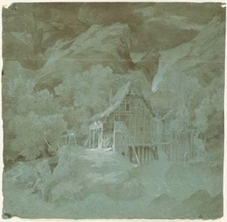 Wooded Gorge with Watermill