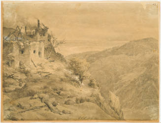 Scene of a Fire and a Body