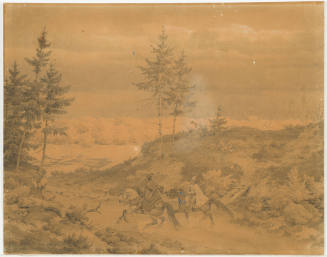 Forest Landscape with Riders