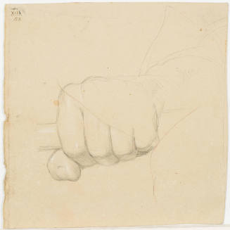 Study of Hand Holding a Staff