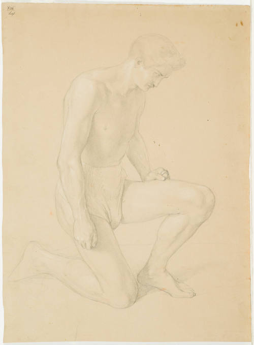 Kneeling Male Figure (Wearing Shorts)