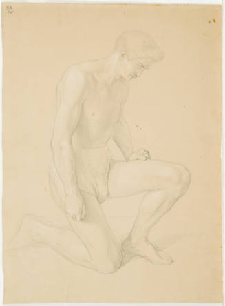 Kneeling Male Figure (Wearing Shorts)