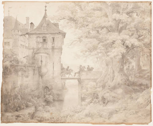 Castle and Departing Riders