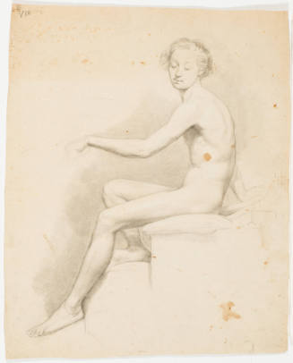 Study of Seated Male Nude