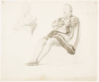 Two Studies of a Seated Man