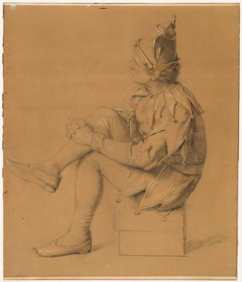 Seated Youth in Jester Clothes
