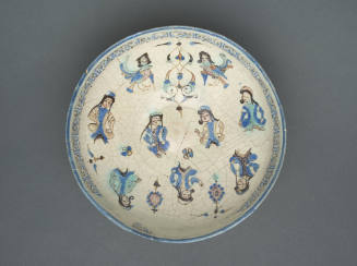 Bowl Decorated with Figures and Mythical Birds