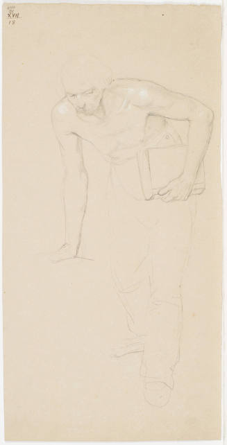 Sketch of Stooping Man