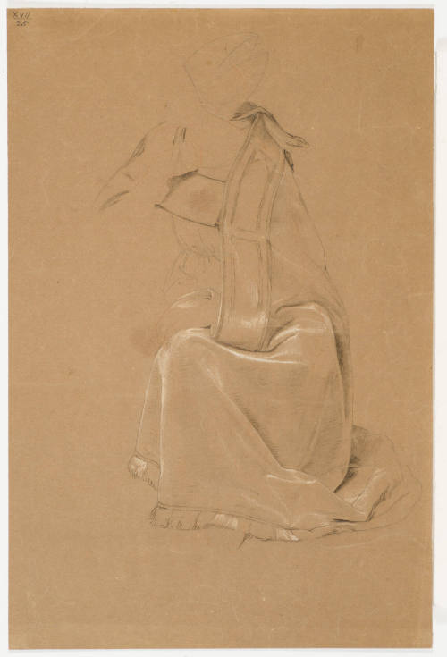 Garment Study and Outline of Figure