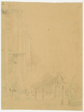 Part of a Church in Hilly Landscape