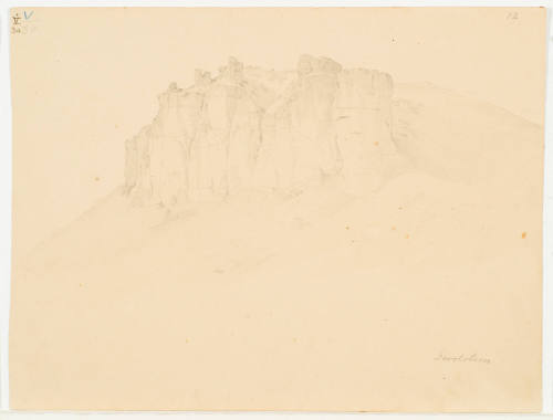 Hill with Steep Rock Formation - Gerolstein