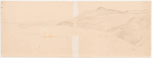 Hilly Landscape (Opened Double Sheet