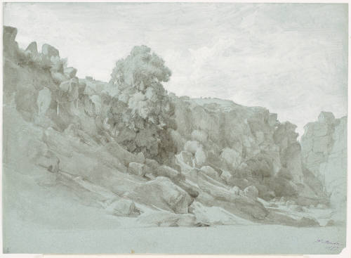 Mountain Slope with Rocks