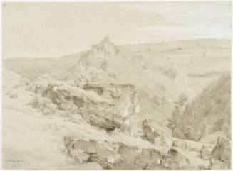 Hilly Landscape with Rocks