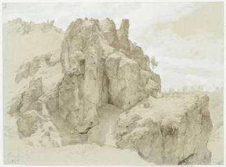 Rocky Slope with Large Boulder
