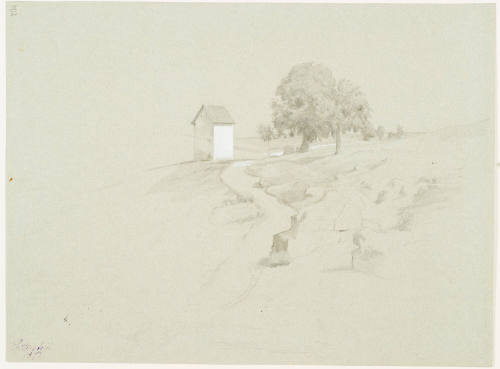 Landscape with Trees and a House
