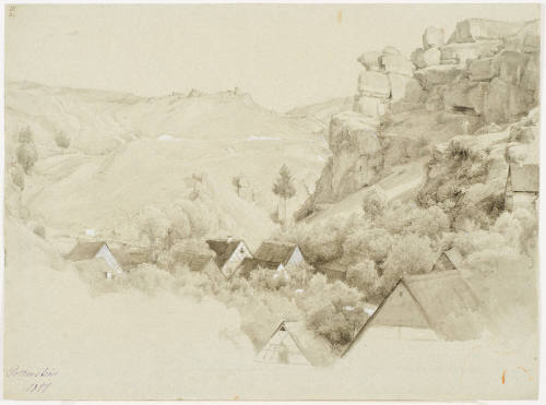 Village in a Hilly Landscape