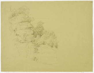 Sketch of Piled Rocks - Near Dahn