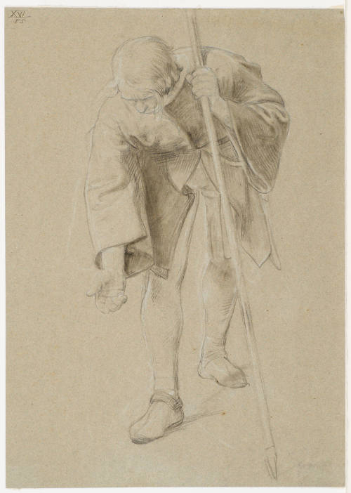 Male Figure Bending Forward