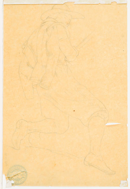 Figure of Soldier from Schutzen Einen Engpass Verteigiend
